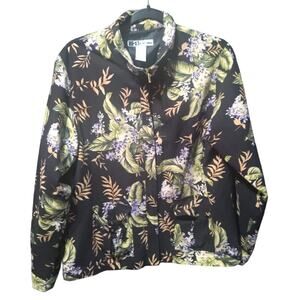 Women lightweight Floral Aac-tiv-ology Jacket Size PL